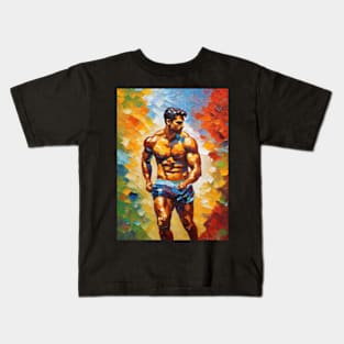 Male Runner Kids T-Shirt